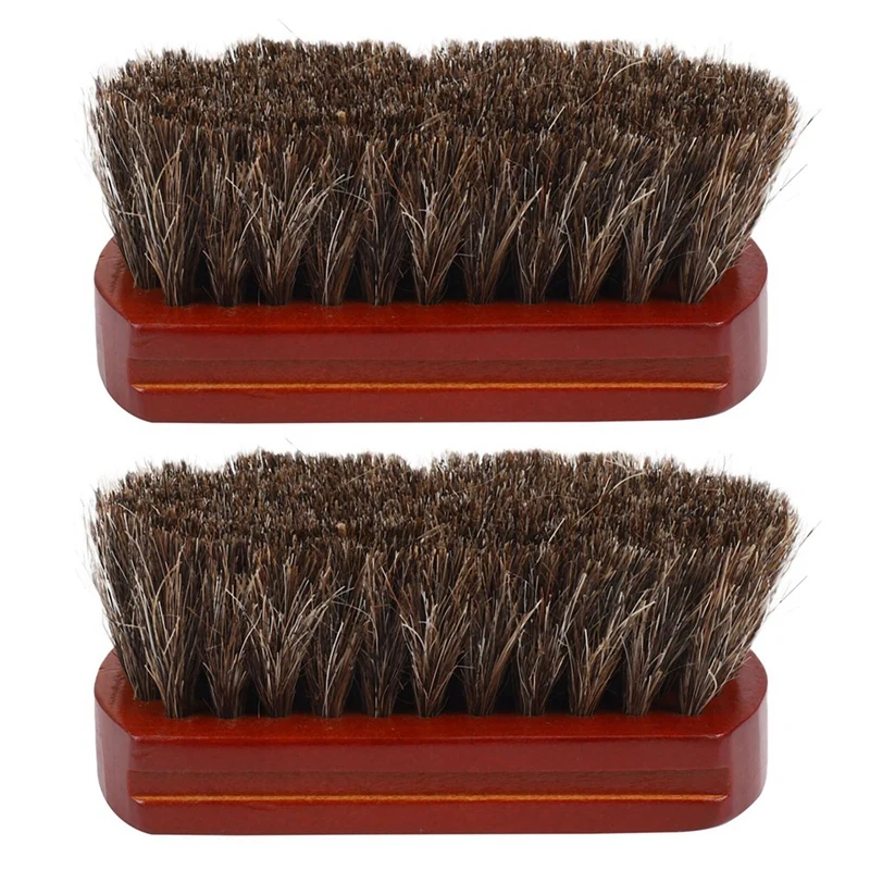 2X Четка за мустаците и брадата с дървена дръжка от естествен конски косъм За почистване на брадата, мъжка четка за бръснене . ' - ' . 0