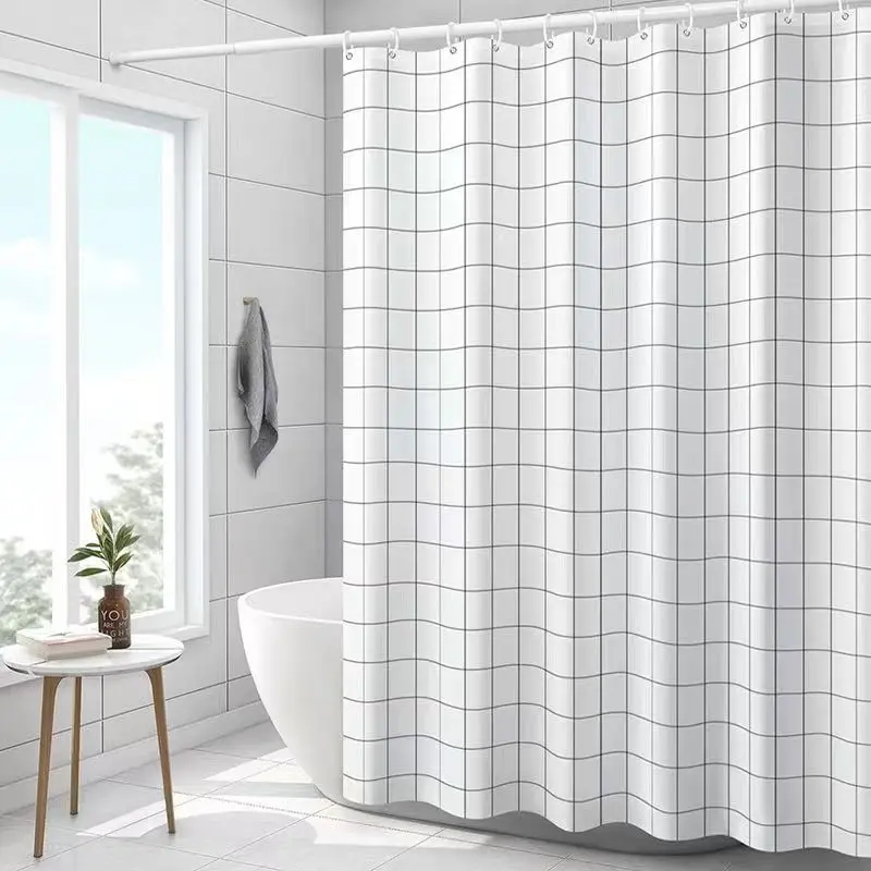 Завеса за баня от Водоустойчив Тъканно Завеса за душ Подвесная Завеса за баня, душ Завеса за душ с вятъра Завеси за душ в банята . ' - ' . 2