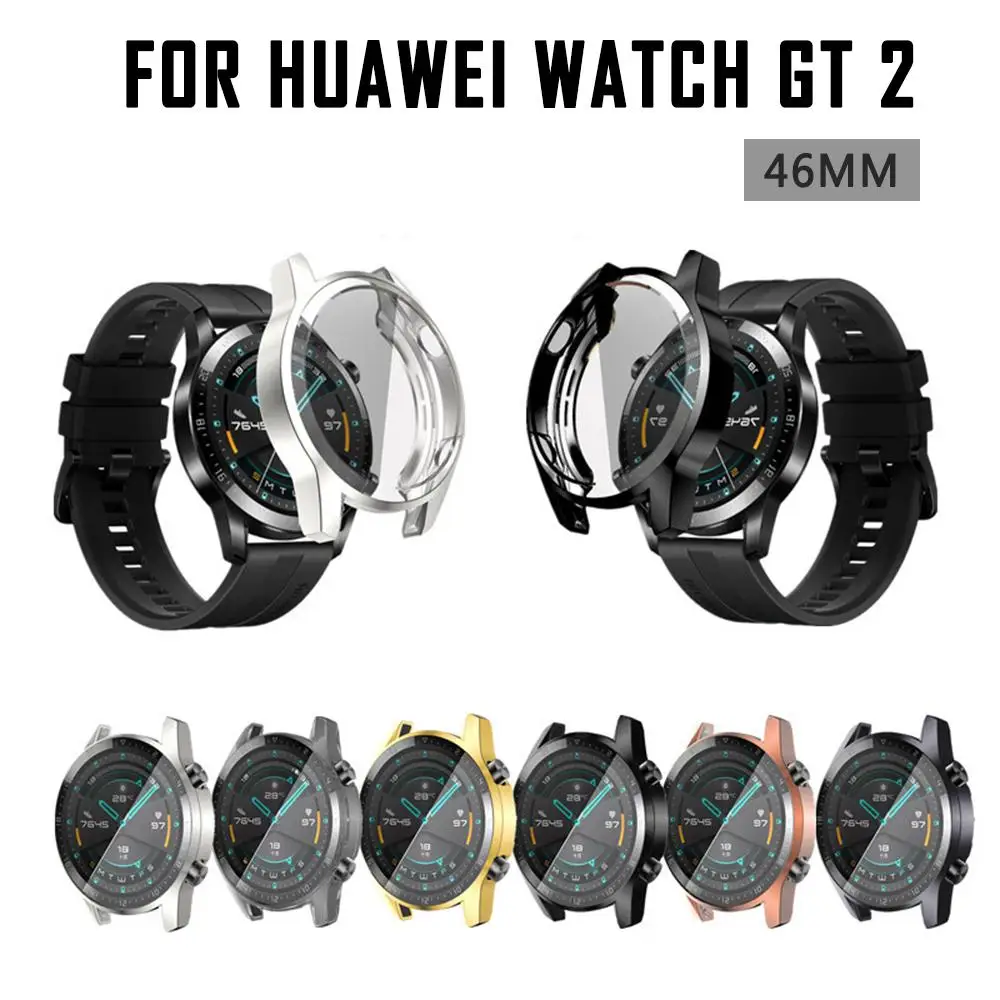 1-7 бр. Калъф за часа GT 2e GT 2 46 мм каишка за часовник GT 3 мм/GT2e/GT2/GT3 Универсална защитно покритие за екрана на бронята . ' - ' . 2
