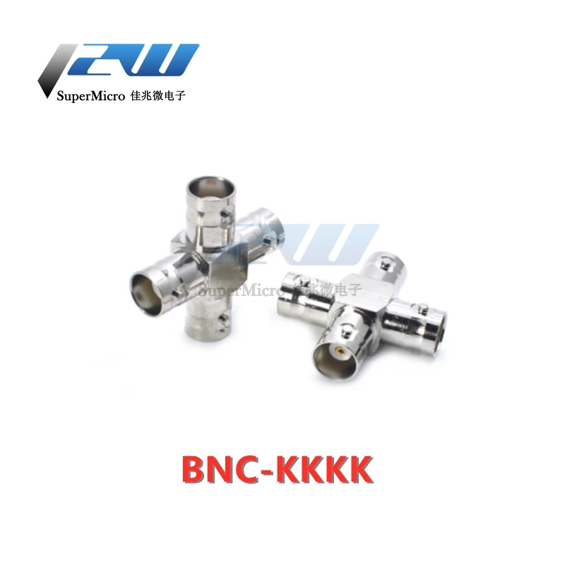 1 БР BNC 4-лентов адаптер BNC-JKKK/BNC-KKKK адаптер на радиочестотния oscillo BNC 1-см 3-гнездовой 4-лентов адаптер BNC майката мед . ' - ' . 1