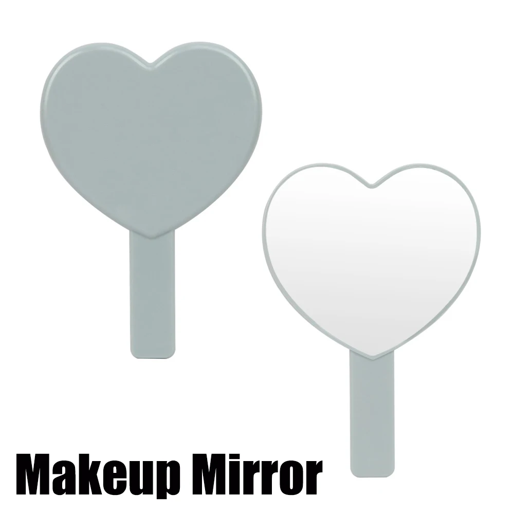 Произведено по Поръчка на Площада Кръгло Огледало за грим е във формата на сърце с логото, Синьо Ръчно Огледало за салона на миглите, Компактно Огледало за бродерия, Джобно Козметично Ръчно Огледало . ' - ' . 0