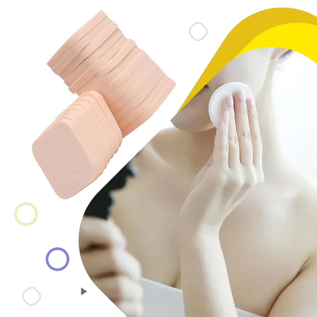 2/3/5 40 бр./компл. Гъба за грим широко приложение За всякакъв вид козметични нужди Проста кръгла гъба за нанасяне на боя върху лицето . ' - ' . 4