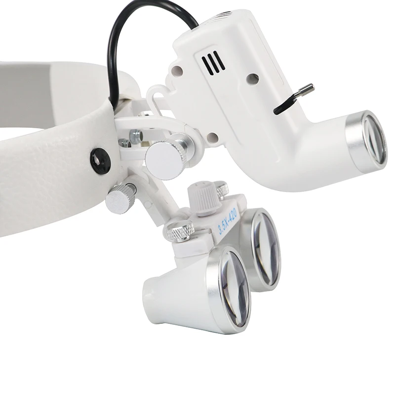 Стоматологичен led лампа на светлина 2.5 X 3.5 X Бинокулярна лупа Хирургична фаровете Dentisit 5 W за стоматологични и УНГ-хирургически инструменти . ' - ' . 4