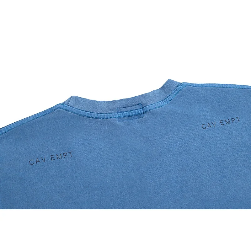 CAVEMPT Cav Empt/ Летни памучни тениски, ежедневни Модни тениски с геометричен принтом, мъжки и женски висококачествени блузи, тениски C. E с къс ръкав . ' - ' . 4