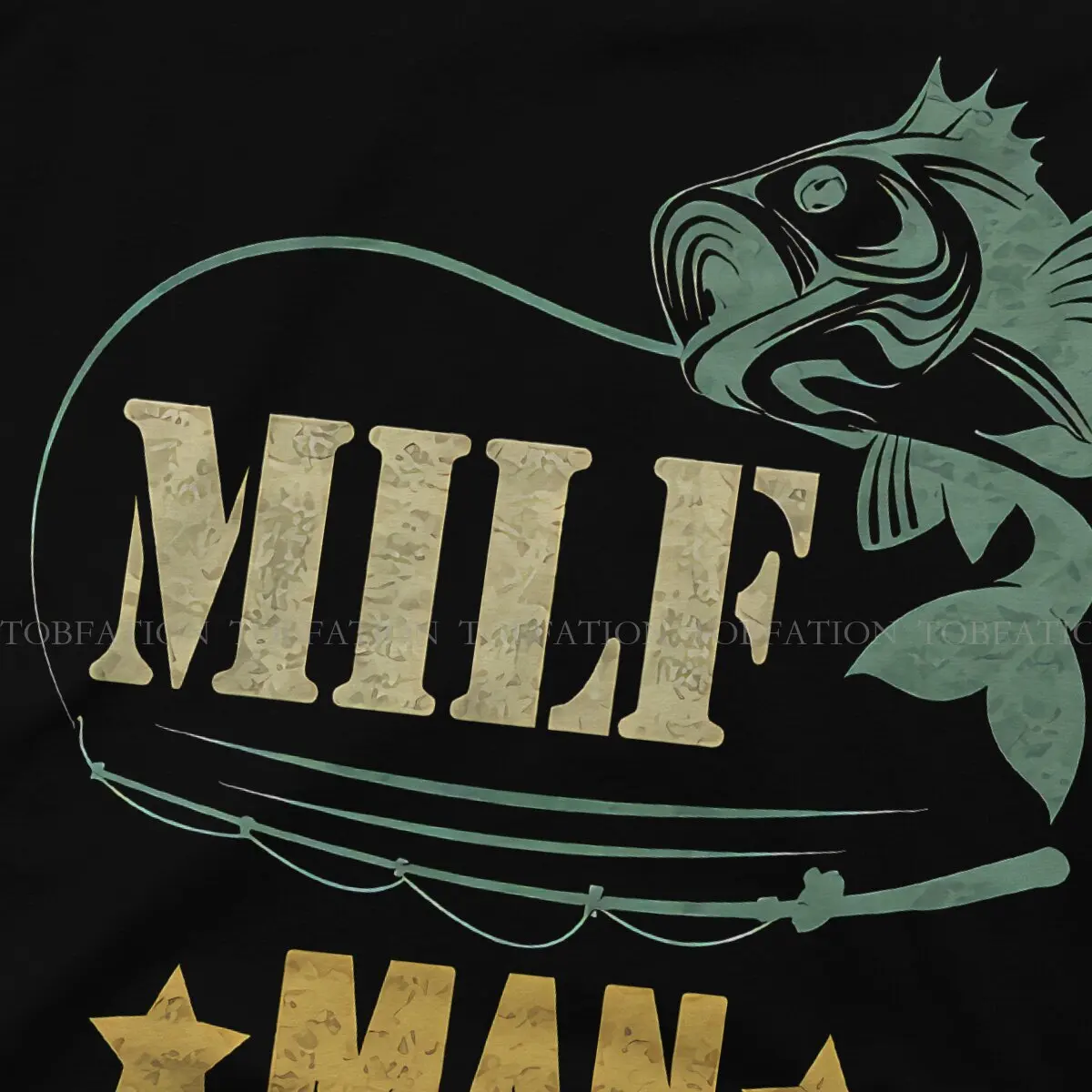 Тениска MILF от чист памук, Човек, аз обичам риболов с Елегантна риза, мъжка тениска за отдих, Нов дизайн, по-Голямата разпродажба . ' - ' . 2