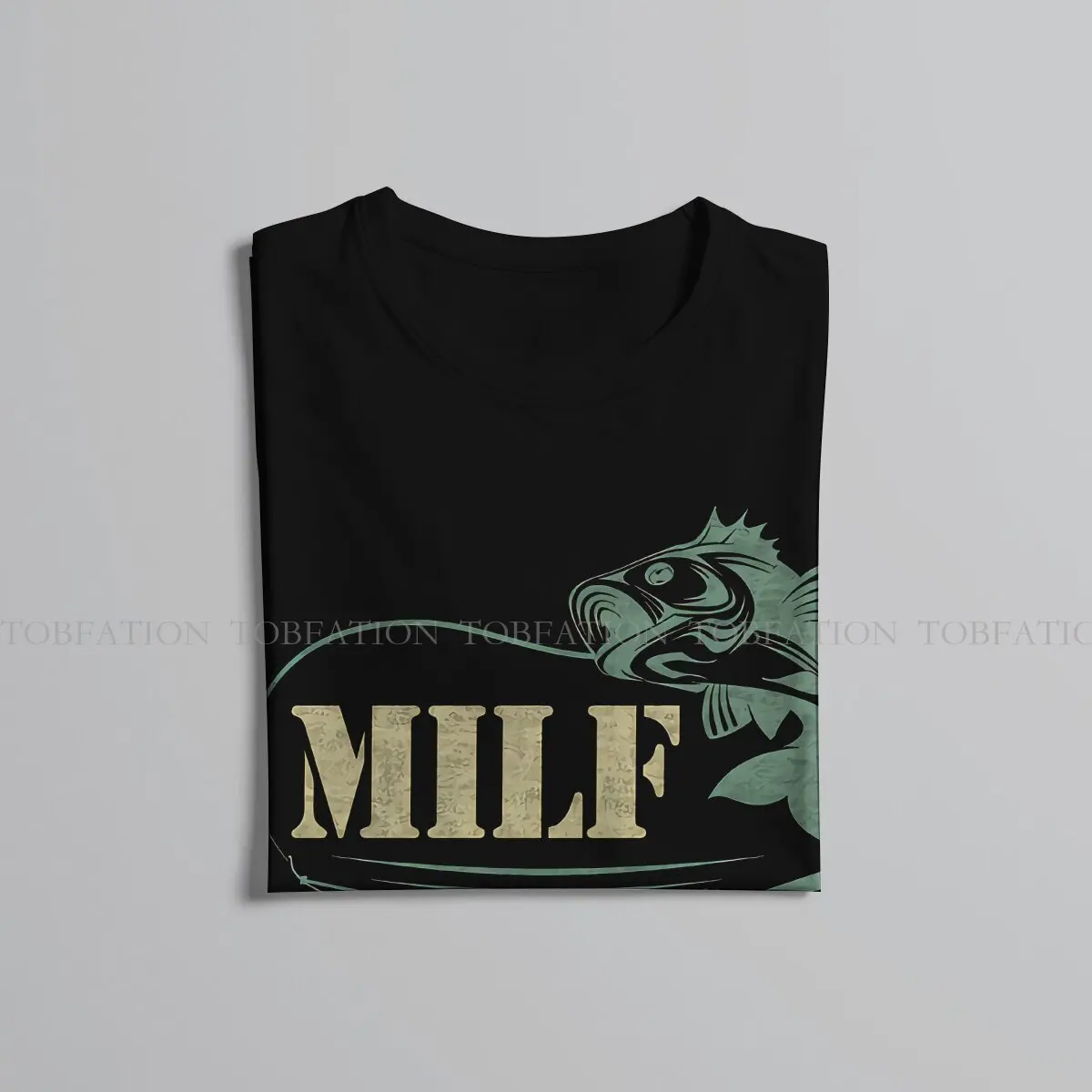 Тениска MILF от чист памук, Човек, аз обичам риболов с Елегантна риза, мъжка тениска за отдих, Нов дизайн, по-Голямата разпродажба . ' - ' . 4