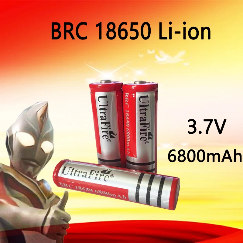 18650 Литиево-йонна батерия от 3.7 6800 mah за зарядно устройство led фенерче и така нататък . ' - ' . 2