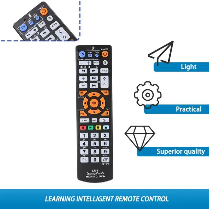 Универсален интелигентен дистанционно управление ИНФРАЧЕРВЕНО дистанционно управление с функция за обучение за телевизор CBL DVD, SAT за L336 . ' - ' . 0