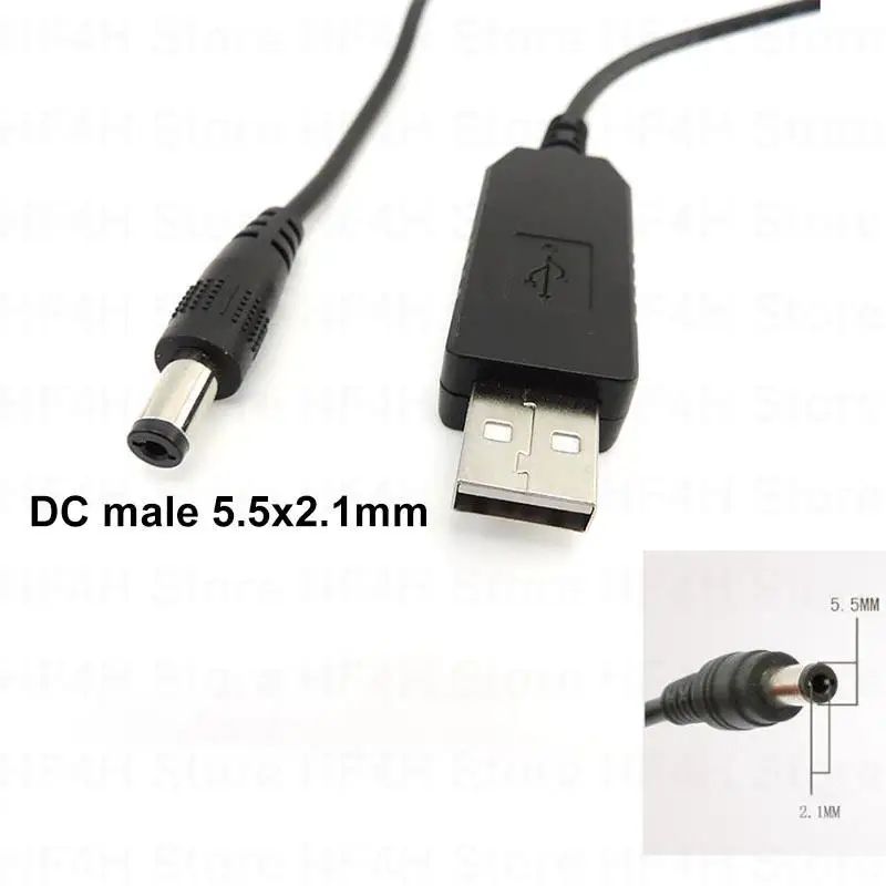 USB 5V към DC 5v 9v 12v 12.6 V 8.4 v usb mini 5pin type c штекерная линия повишаване на мощността Нагоре Модул жак Адаптер Кабел Конвертор . ' - ' . 2