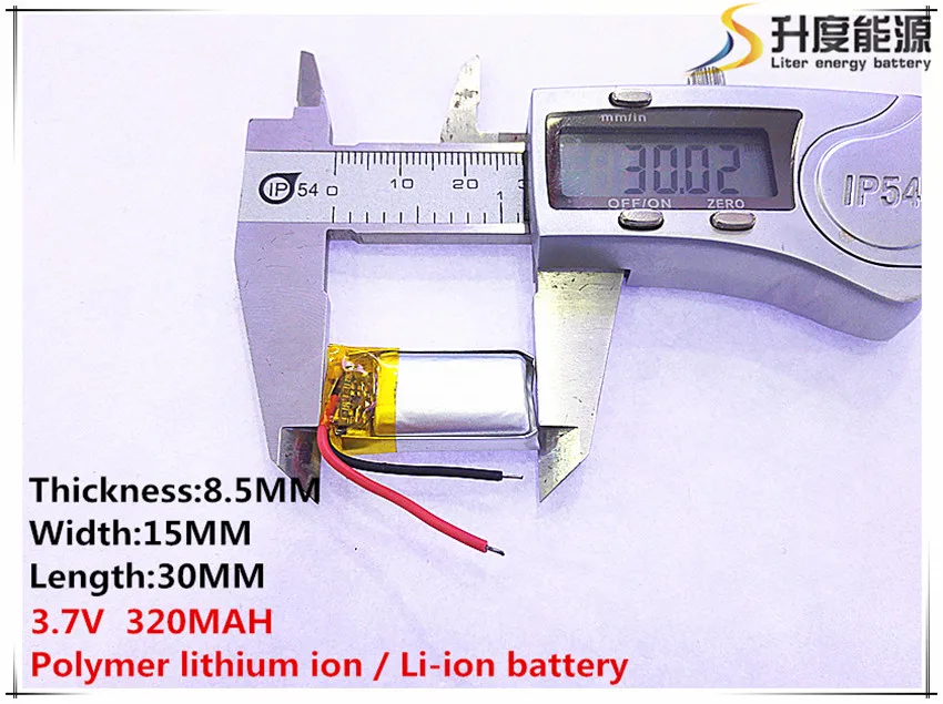 10шт [SD] 3,7 В, 320 mah, [851530] Полимерна литиево-йонна батерия за ИГРАЧКИ, POWER BANK, GPS, mp3, mp4, мобилен телефон, динамика . ' - ' . 3