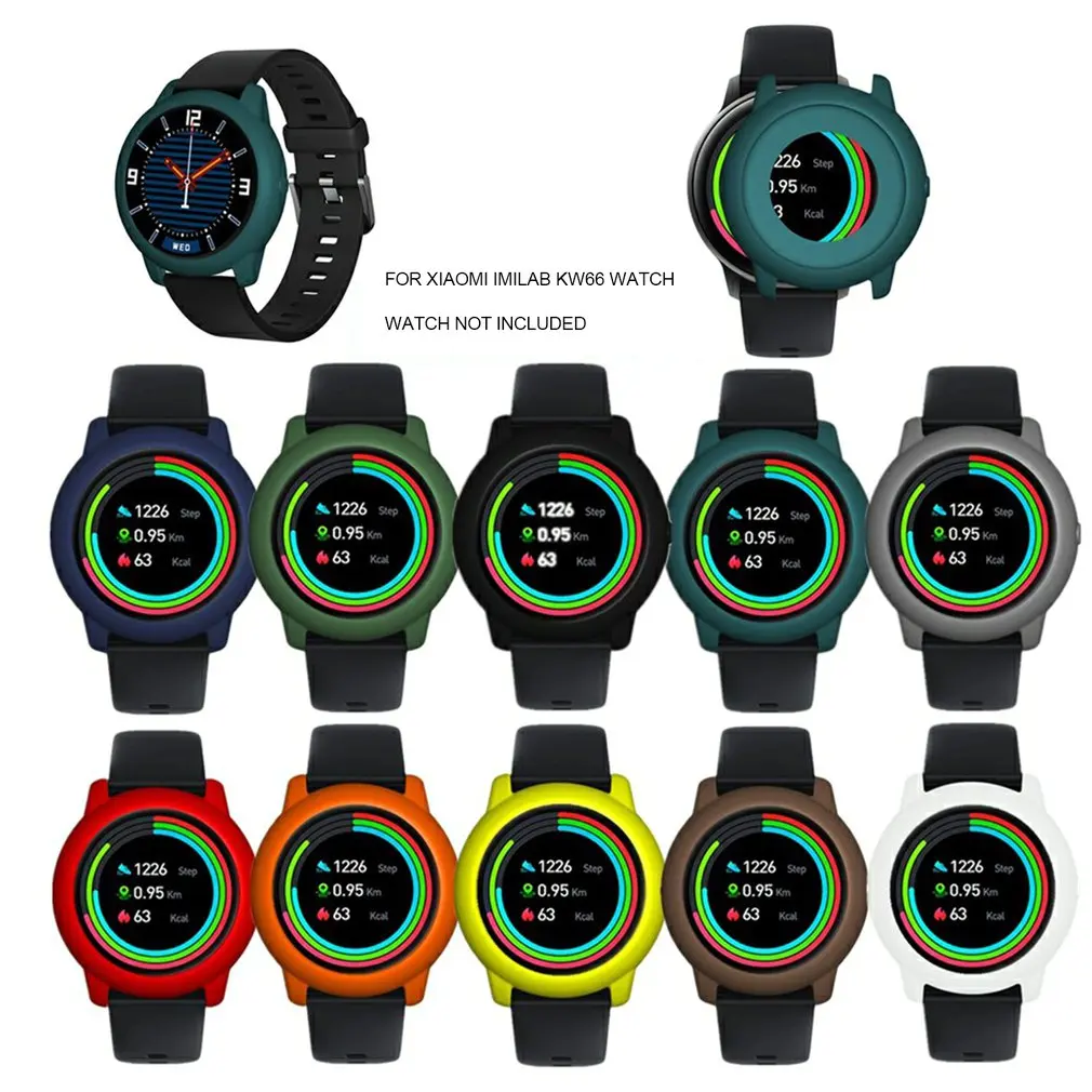 Трайни smart-часовници, мек Цветен спортен Защитен калъф, Силиконов Удобен мек калъф за smart часа . ' - ' . 4