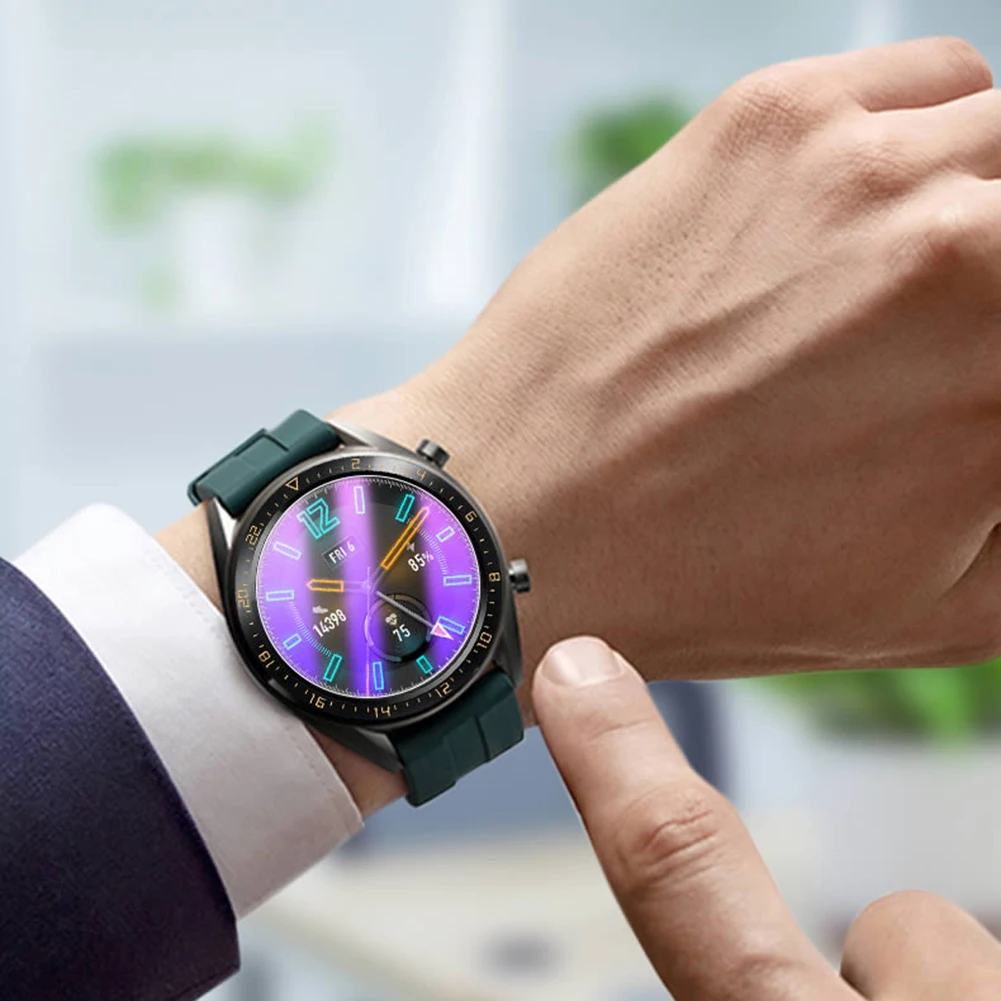 Висококачествено закалено стъкло за Huawei Watch GT1 /GT2 Smartwatch, защитно фолио за екрана, аксесоари за защита от виолетова светлина . ' - ' . 4