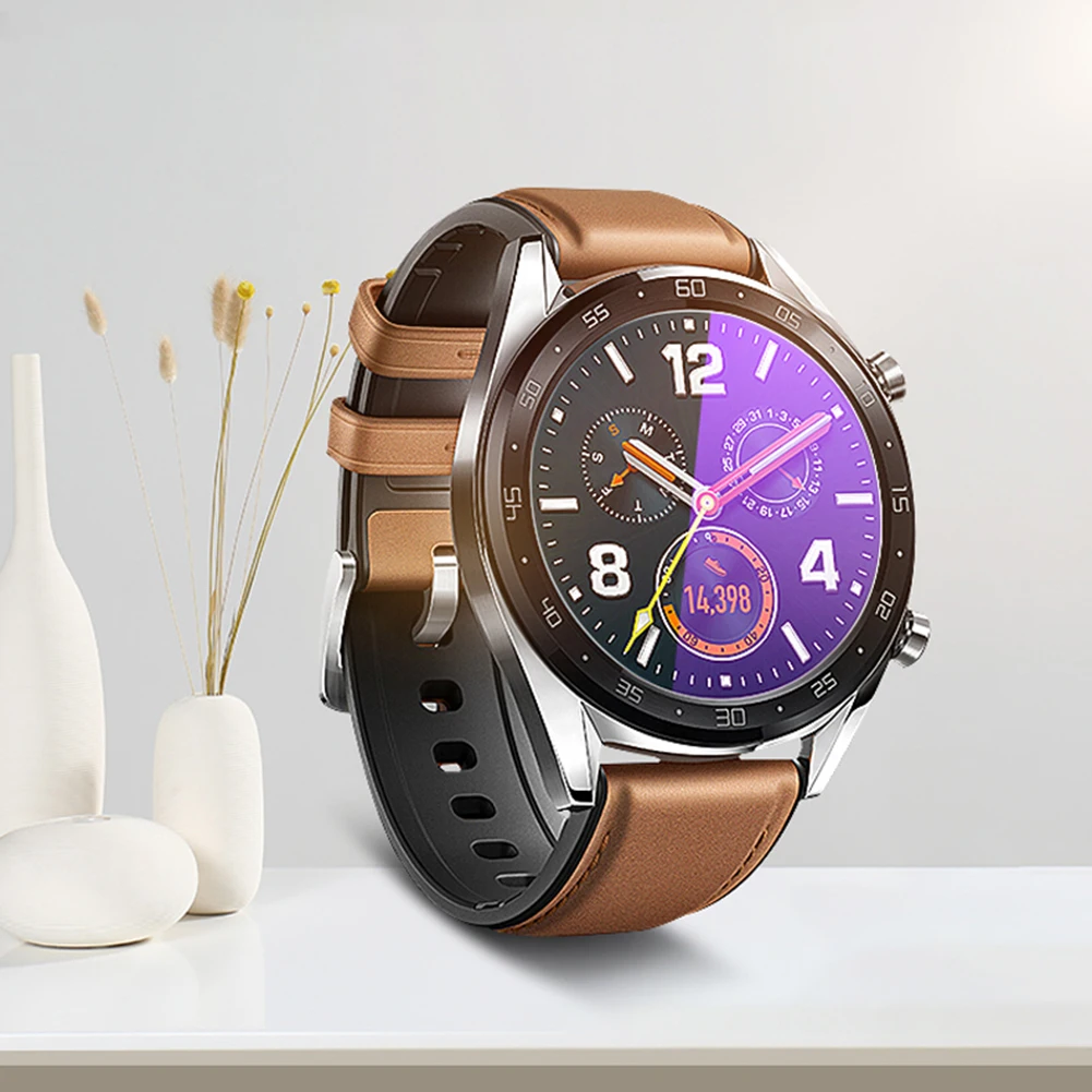 Висококачествено закалено стъкло за Huawei Watch GT1 /GT2 Smartwatch, защитно фолио за екрана, аксесоари за защита от виолетова светлина . ' - ' . 5