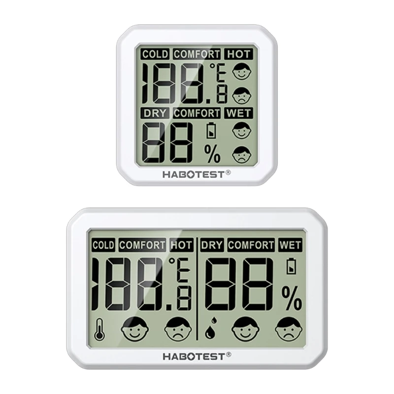 Преносим офис LCD дигитален термометър-влагомер, измерване на температурата и влажността в помещението за комфортен престой . ' - ' . 0
