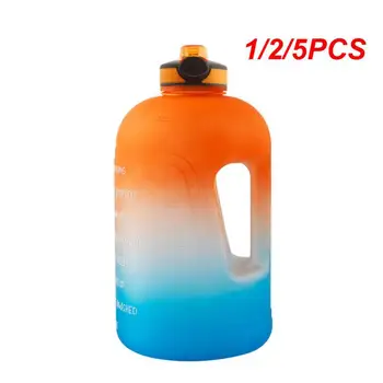 1/2 / 5ШТ Дръжка за носене Преносима бутилка за вода наклон цвят с Голям капацитет, красиви спортни бутилки за вода, чайник