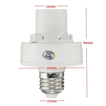 AC 220V E27 Гласова Led Лампа Адаптер За Лампата на Притежателя на База Управление на Звука И Светлината Премина Забавяне на Гласово Смарт Устройство За Led Лампи