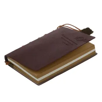 Елегантен класически Ретро списание в кожени корици с чисти страници за дневник