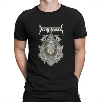 Мъжка тениска на Death Angel, дет метал памучен облекло, модна тениска с къс ръкав и кръгла яка, идея за подарък тениска