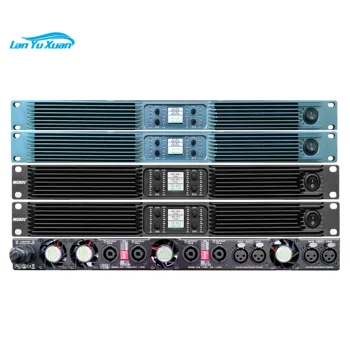 Горещо надувательство голяма мощност 1U 2-канален цифров усилвател с мощност 3000 W аудио K20