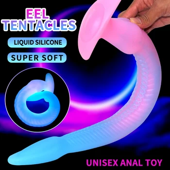 Пипалата на нощно змиорка, анални тапи, мъжки и женски вестибулярные секс-играчки за възрастни, силиконови секс играчки, стоки за възрастни