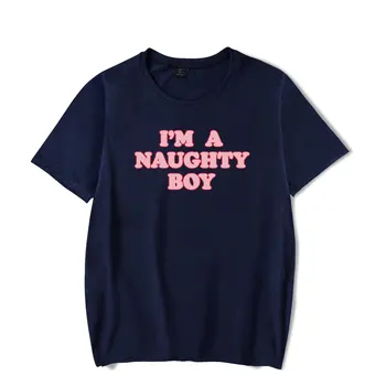 Baylen Levine Тениска с логото на Naughty Boy Streetwear, мъжки и дамски тениски с къс ръкав, забавна тениска унисекс, блузи в стил харадзюку