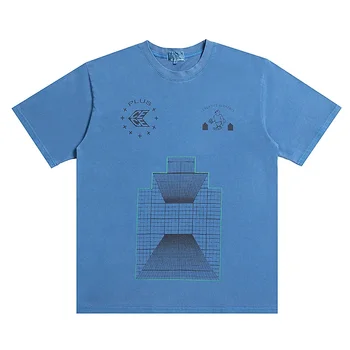 CAVEMPT Cav Empt/ Летни памучни тениски, ежедневни Модни тениски с геометричен принтом, мъжки и женски висококачествени блузи, тениски C. E с къс ръкав