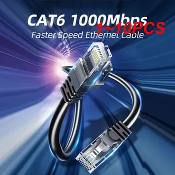 1-10 бр. Мрежов кабел-сплитер Utp Cat 6 Essager, стабилен, удобен, устойчиви на окисляване, висока скорост на трансфер на данни за лаптоп