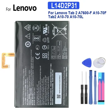 Акумулаторна батерия за таблет с безплатни инструменти, L14D2P31, 7000 ма батерия за Lenovo Tab 2, A7600-F, A10-70F, Tab2, A10-70, A10-70L