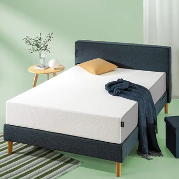 Двойна матрак Bed-in-a-Box Queen Size 12-инчов Охлаждащ Матрак Essential Foam Full CertiPUR-Сертифициран в САЩ Бял Матрак-futon