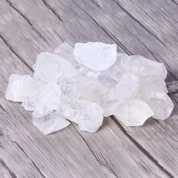 Прозрачен кварцов кристал, бели обемни кристални камъни, естествени Необработени камъни, скъпоценни камъни за дома, украси за дома, подарък