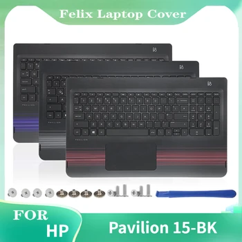 За нов лаптоп HP Pavilion 15-BK Клавиатура с поставка за ръце, Тъчпад, Клавиатура на САЩ в събирането, Без подсветка