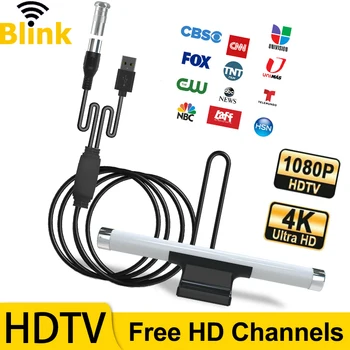 HDTV HD Цифрова телевизия 36dBi антена Усилвател на сигнала с висок коефициент на усилване на VHF/UHF Усилвател ATSC, DVB-T2 Безплатен 1080p на телевизионен канал 172-240 / 470-860 Mhz