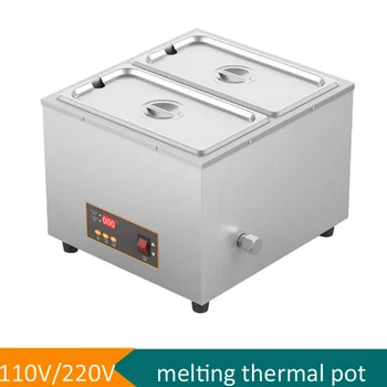 1-4 Резервоара на Машината за топене на шоколад Електрически нагревател за тенджери Нагревател хранене, за чай с мляко Сокоизстисквачка Търговски и домакински