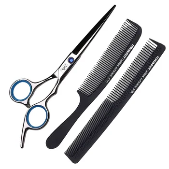 Набор от професионални фризьорски ножици Фризьорски гребен за подстригване 6 инчови фризьорски ножици за подстригване на коса инструмент за разреждане,
