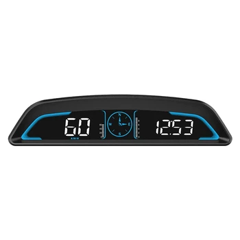Авто HUD G3, предупредителен дисплей на автомобила, предупредителен дисплей за скорост на автомобил, универсален автомобилен GPS-измерване на скоростта, компас