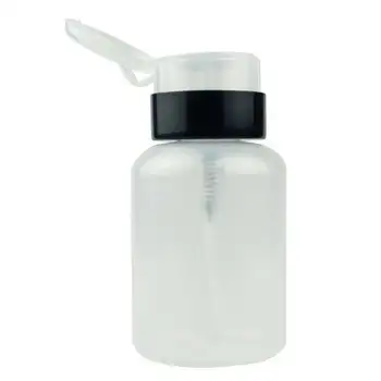 210 мл, прозрачни бутилки за еднократна употреба Помпа-опаковка лакочистител за нокти Пречистване на Празен спрей-течност Пластмасова бутилка