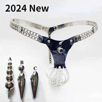 2024 Нов Кухи Колан на Целомъдрието от неръждаема стомана, Панталони Целомъдрието, Зона за бондажа, бикини, секс-играчки за възрастни, секс-играчки от секс магазин, секс-играчки